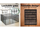 i.Pet 2x36" 8 Panel Dog Playpen Pet Fence Exercise Cage Enclosure Play Pen PET-DOGPLAYPEN-36X2