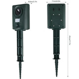 Ultrasonic Animal Deterrent Solar Powered Waterproof Outdoor Training Aid for Garden Yard Dark V1189-LC-RY-00010