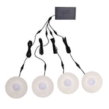 Solar Pendant Lights 4 Heads IP65 Waterproof Warm White Shed Lights with Remote Control for Outdoor V1294-YM0706-3119230109611