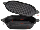 Cast Iron Bread Pan with Lid, 2-in-1 Dutch Oven Bread Baking Set for Baking Searing and Stewing, V1237-ZY-924-190