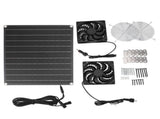 Solar Exhaust Fan IPX7 Waterproof Monocrystalline 15W 12V Solar Panel Ventilation Fan for Chicken V1294-YM0901-3111240173711