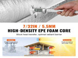 Double Reflective Insulation Roll, Foam Core Radiant Barrier, 5.5mm 48 in x 50 ft, Double-Sided V952-LBPEFPMXRFSFWQVT4V0