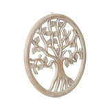 Hand-Carved Round Tree-Of-Life Wall Art 40x40cm V637-33736TRE