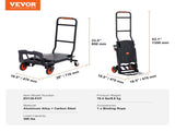 Aluminum Truck, 2 in 1, 136 kg Max Load Capacity, Heavy Duty Industrial Convertible Folding V952-DGNSTHC300BE75URLV0