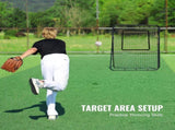 Baseball And Softball Rebounder Net, 4 x 6 Feet PitchBack Baseball Nest for Pitching and Fielding V952-BQHDWPWJDKD4HE1Z4V0