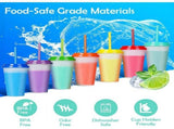 Color Changing Tumbler Cups with Lids Straws - 7 Pack Reusable Bulk Tumblers with Straws for Cold V1192-AZ-W-17611