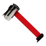 Retractable Belt Barrier, Metal and Cloth for Crowd Control V1369-AZ3-W-18591