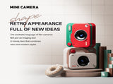 Green Retro Mini Digital Camera Keychain - 48MP Portable Pocket Camcorder with 1080p HD Video V888-ELOSUNG34850