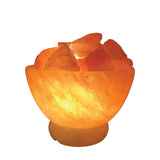 Orku Fire Bowl Himalayan Pink Salt Lamp - Hand Carved Rocks Night Light V238-SUPDZ-32767513198672