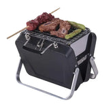 Portable Foldable Charcoal BBQ Grill with Compact Metal Frame Cooking Grate for Camping, Picnics V1189-LC-HW-00671