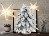 45cm Flocking Christmas Tree with Lights PVC Mini Christmas Tree Artificial Holiday Tree Christmas V1294-YM0716-220715CS021