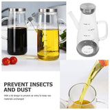 Borosilicate Glass Sauce Jar, Clear Scale, Multi Color, Perfect for Condiments, Seasoning V1369-AZ3-W-18431