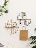 Simple Round Wall Shelf Multifunctional Geometric Wall Art Shelf Home Bedroom Wall Storage Shelves V1294-YM0523-220511JY02-2