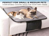 USB-Powered Pet Cooling Mat with Upgraded Fan Ventilation, Anti-Bite Cord, Breathable Mesh Surface V1341-ZY-8ALFRSRF-GREY