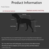 Black Dog Backpack Harness for Medium to Large Dogs - Tactical Vest with Saddlebags, Water-Repellent V888-ELOSUNG56821