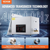 VEVOR 15L Ultrasonic Cleaner with Heater Timer & Basket Digital Sonic Machine V952-SXCSBQXJ15L03AC6WV3