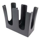 Cup and Lid Holder Plastic Straight 2 Compartments Black Paper Holder Organizer for Disposable V1294-YM0717-3118220187211