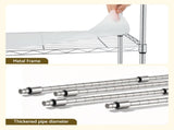 Artiss 5-Tier Kitchen Rack Shelf Shelving Unit 60x35x150CM Adjustable Metal Storage Shelves Silver KR-MEL-5S-60-SS