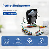 Refrigerator Evaporator Fan Motor Replacement Kits for 5303918549 241854301 Quick Operation and Easy V1366-AZ2-W-17098