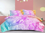 Pastello Marble Rainbow Swirl Quilt / Doona / Duvet Cover set V745-AQ042976Q3