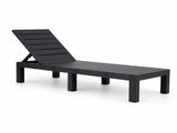 Gardeon Sun Lounge Outdoor Folding Recliner Patio Pool Beach Chair Slatted Black FSL-02-STR-BK