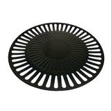 Non-Stick Round BBQ Grill Pan with Holder, 1 Piece Barbecue Plate for Kitchen Textile, for V1370-AZ4-17160