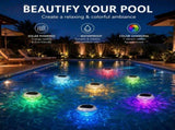Solar Floating Pool Lights with Multicolor Glow, Two Shape Options , Automatic Day V1341-ZY-79MV9QLU-2PCSDIAMONDLIGHTEFFECT