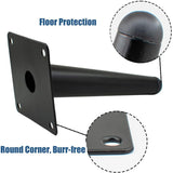 4 Pcs Legacies of Furniture of Black, Sofas Cabinets, Tables and DIY Projects Legs of Spare in Metal V1237-MS-626-226