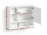 Cefito Bathroom Mirror Cabinet Mirrored Medicine Adjustable Shelf Wall Mounted 560mm White BV-MC-5661-WH