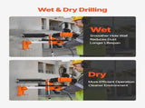 Diamond Core Drilling Machine, 200 mm Drilling Diameter, 2-in-1 Handheld & Stand-Mount Dry and Wet V952-SCJGSZKJ4YC4R55DJ001V3
