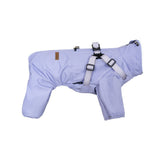 Dog Raincoat Waterproof Reflective Adjustable Harness Jacket - Purple XL V1263-JX-7970-4