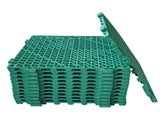 6 Pack Modular Interlocking Cushion Rubber Mat Floor Tile Mats Drain Pool Patio Balcony Yard Pet V1370-AZ4-06340