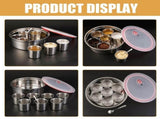 Multifunctional Jar Stainless Steel Canisters Sets for Kitchen Counter 1Set V1369-AZ3-W-18260