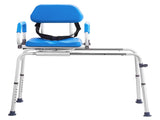 Sliding Tub Transfer Bench with 360 Degree Swivel Seat, Sliding Shower Chair with Pivoting Armrest & V952-YDSYGZYTLSLK85WSBV0