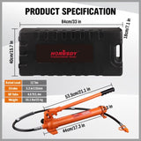 12T Porta Power Kit Hydraulic Ram Pump Oil Hose Automotive Body Repair Tool V465-82027