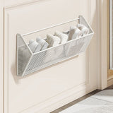 Wall Mounted Shoe Rack for Bathroom Door Non Perforated Slipper & Towel Storage Organizer V1366-AZ2-W-12784