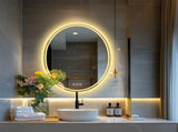 500x700mm LED Bathroom Mirror Oval Dimmable Anti-Fog V178-66711