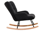 Levede Fleece Rocking Chair CH1130-GY