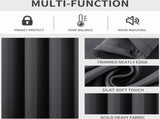 Curtain - Luxury, Blackout - 150*200 cm - Gray - 1 Piece - ready-made - with holes V1188-NK-BOL-310