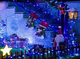 LED White Christmas Lights Outdoor, String Lights Plug in Extendable, 8 Modes Christmas Tree V1107-124-75959-BLU-50M500