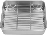 Broiler Pan for Oven, Rectangular Tray Deepened Kitchen Bakeware Rack Roaster Refrigerated Crisper V1188-ZC-DLL-499