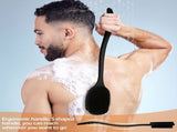 Body exfoliating long handle shower brush, gentle exfoliating body scrub, easy to clean, rich foam, V1106-DSZ-001-001