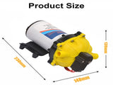 6.6GPM Washdown Pump Kit 12V Wash Pump w/ Hose Nozzle For Caravan RV Marine Boat V201-SFLO0012YL8AU