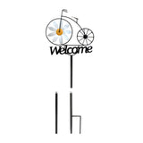 Garden Windmill Rustic Iron Stake Flower Windmill Welcome Yard Sign Decorations for Outside Patio V1294-YM0901-3111240161111