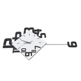 Large Wall Clock Silent Pendulum Battery Operated Non Ticking for Living Room Bedroom Office Home V1294-YM0901-3115250010911