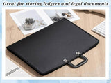 2-Pack 11 X 17 Inch Folders for Artwork Storage with Handles and Zipper Closure, Oxford Cloth V1192-AZ-W-23036