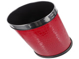 Wastebasket for Bedroom Red Stainless Steel 1Pcs V1366-AZ2-W-14235
