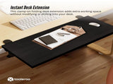 Tooleroo Folding Tray Desk Extender - Clamp-On Table Extension Shelf Black V238-SUPDZ-41974818668624