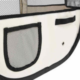 Foldable Dog Playpen With Carrying Bag Blue 145x145x61 Cm 43_171016
