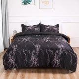 Bold Geometric Print Duvet Cover Set - Eco-Friendly Material-Queen V745-AQ081836Q3